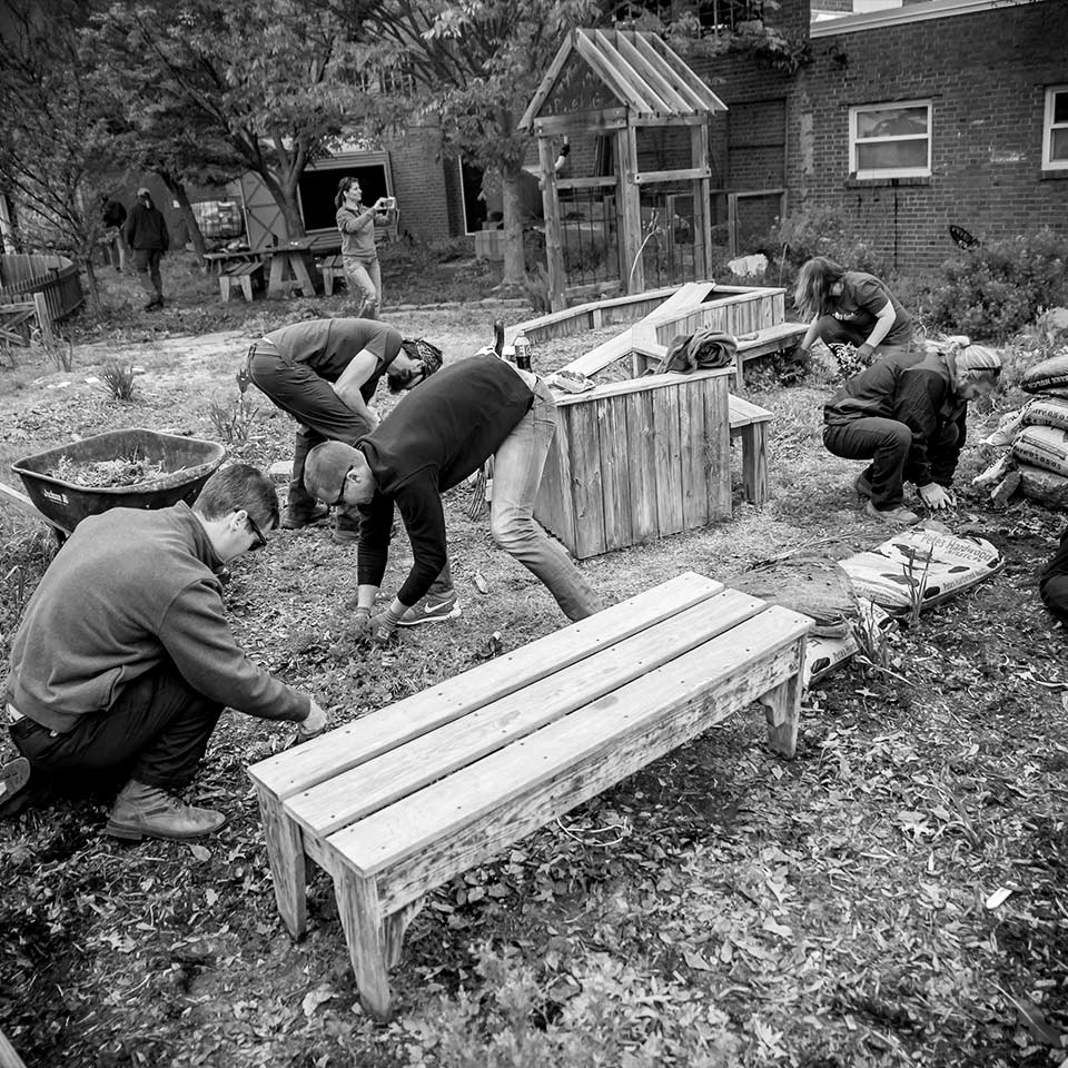 Leaf & Limb team working outdoors