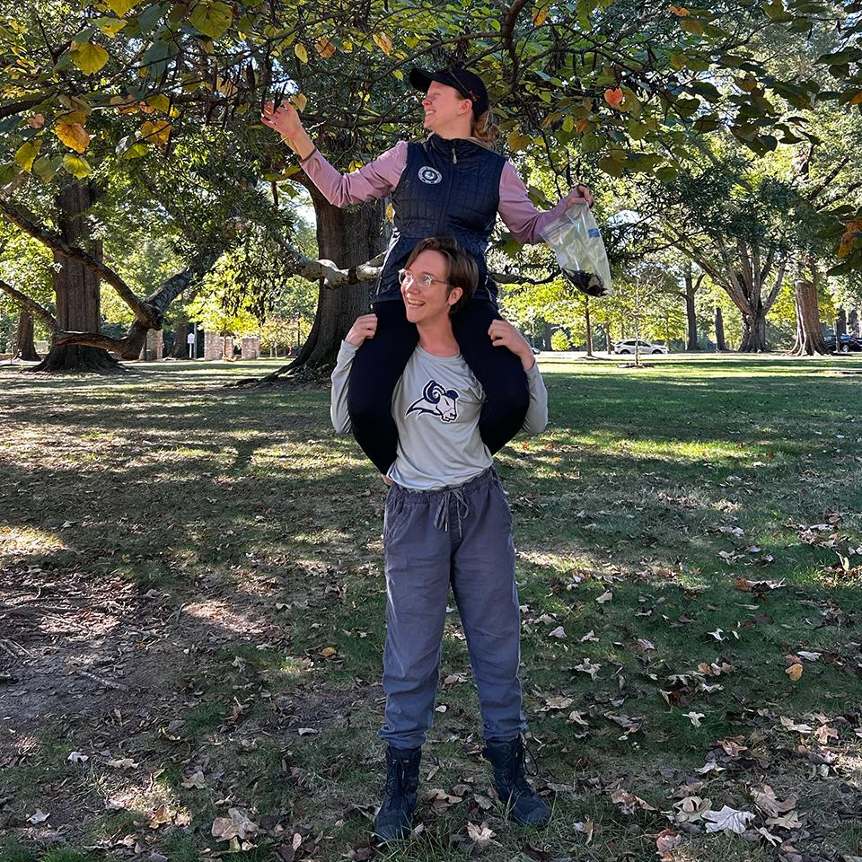 Going above and beyond. We collaborated with Duke SAF students to collect seeds from Project Pando. Their creative teamwork was impressive.